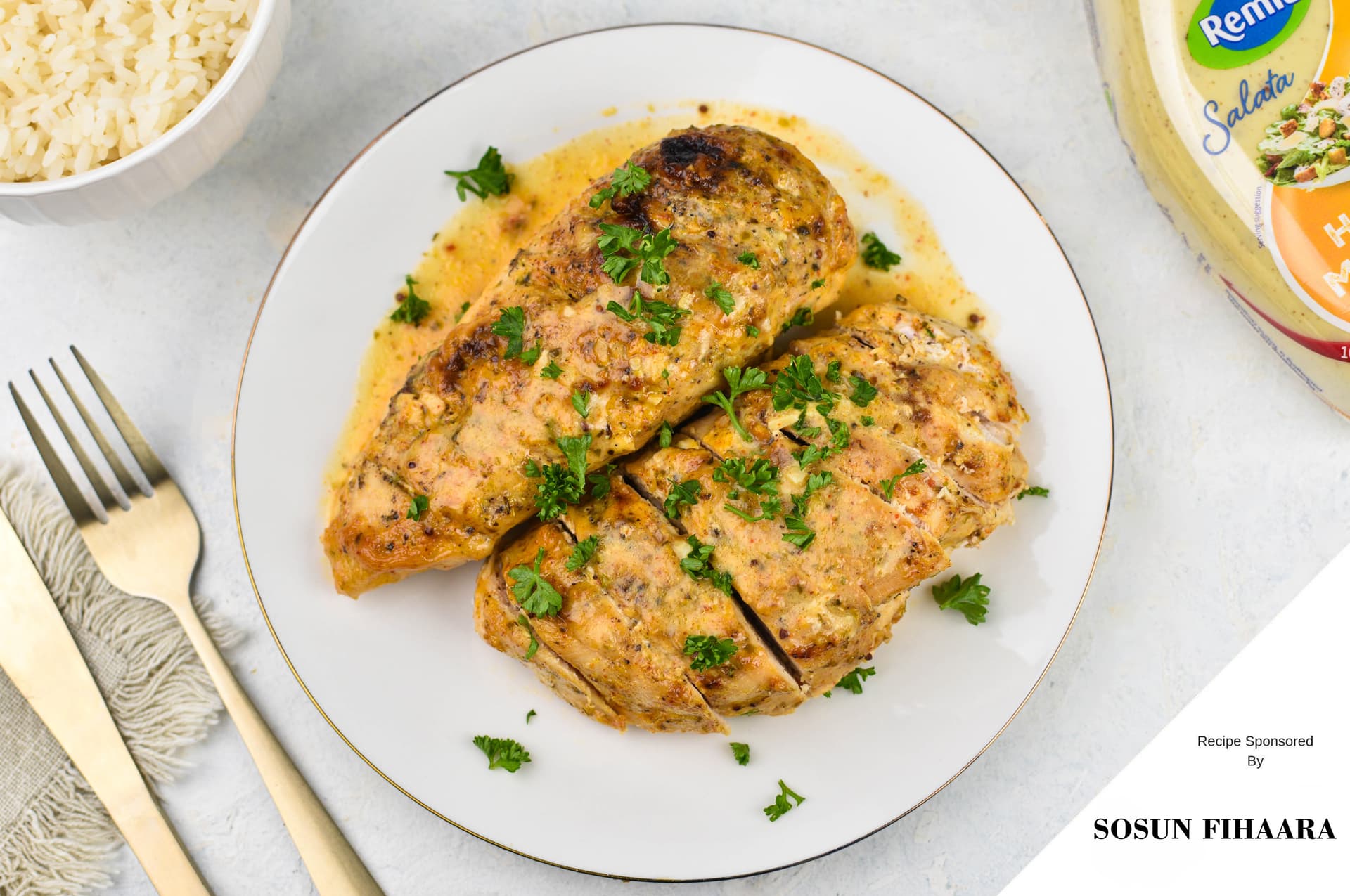 Baked Honey Mustard Chicken — photograph by lonumedhu.com