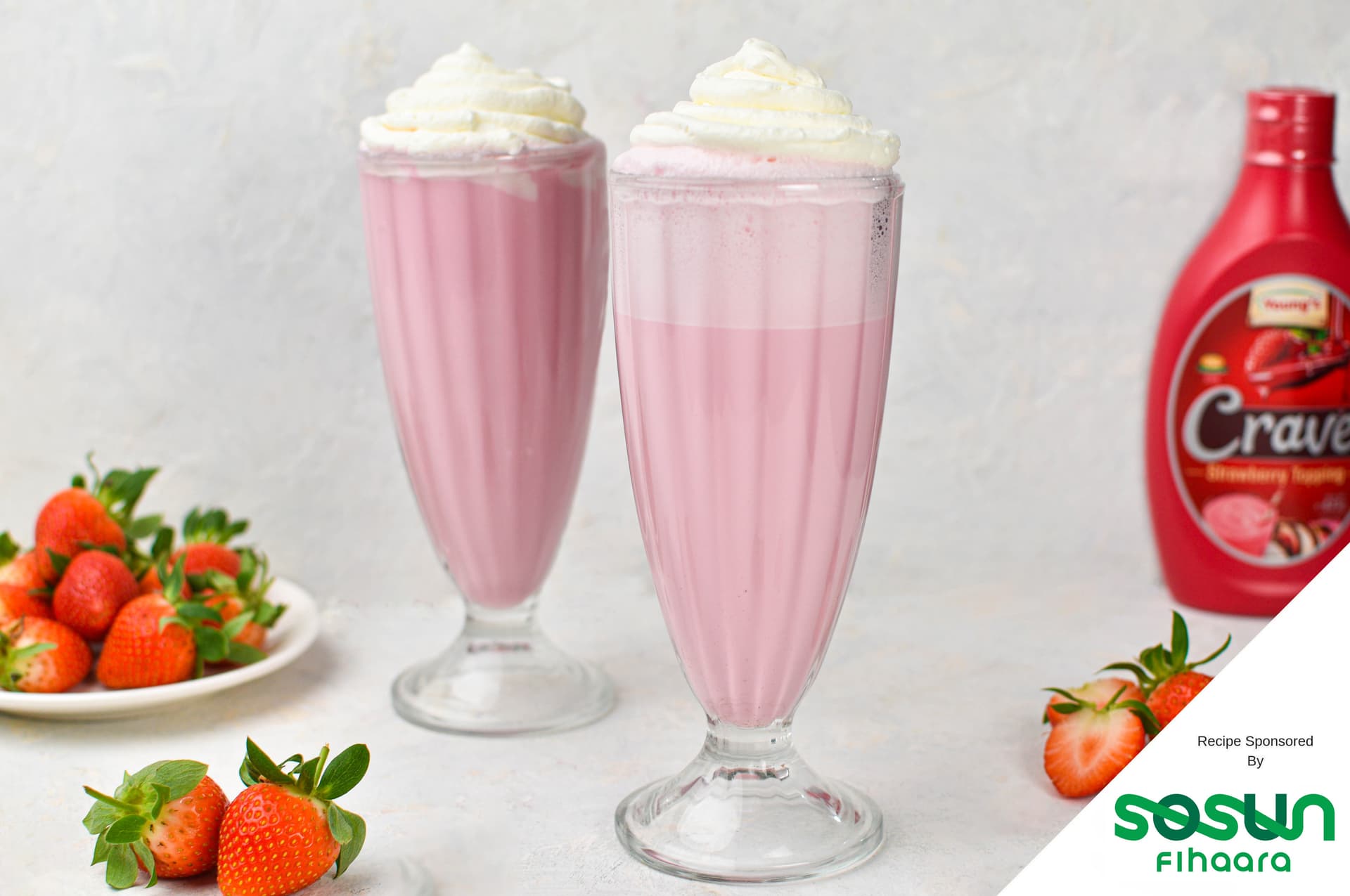 Strawberry Milkshake — photograph by lonumedhu.com