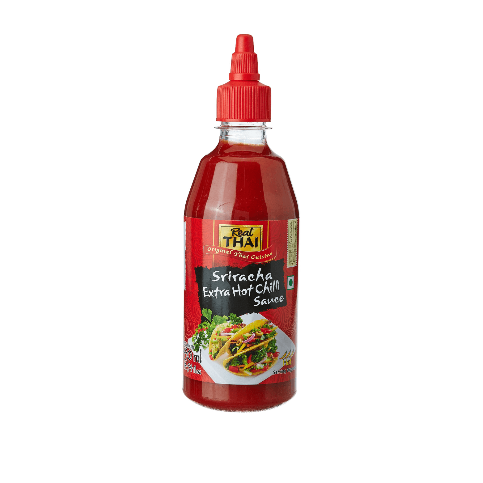Real Thai Real Thai Sriracha Extra Hot Chilli Sauce pack shot