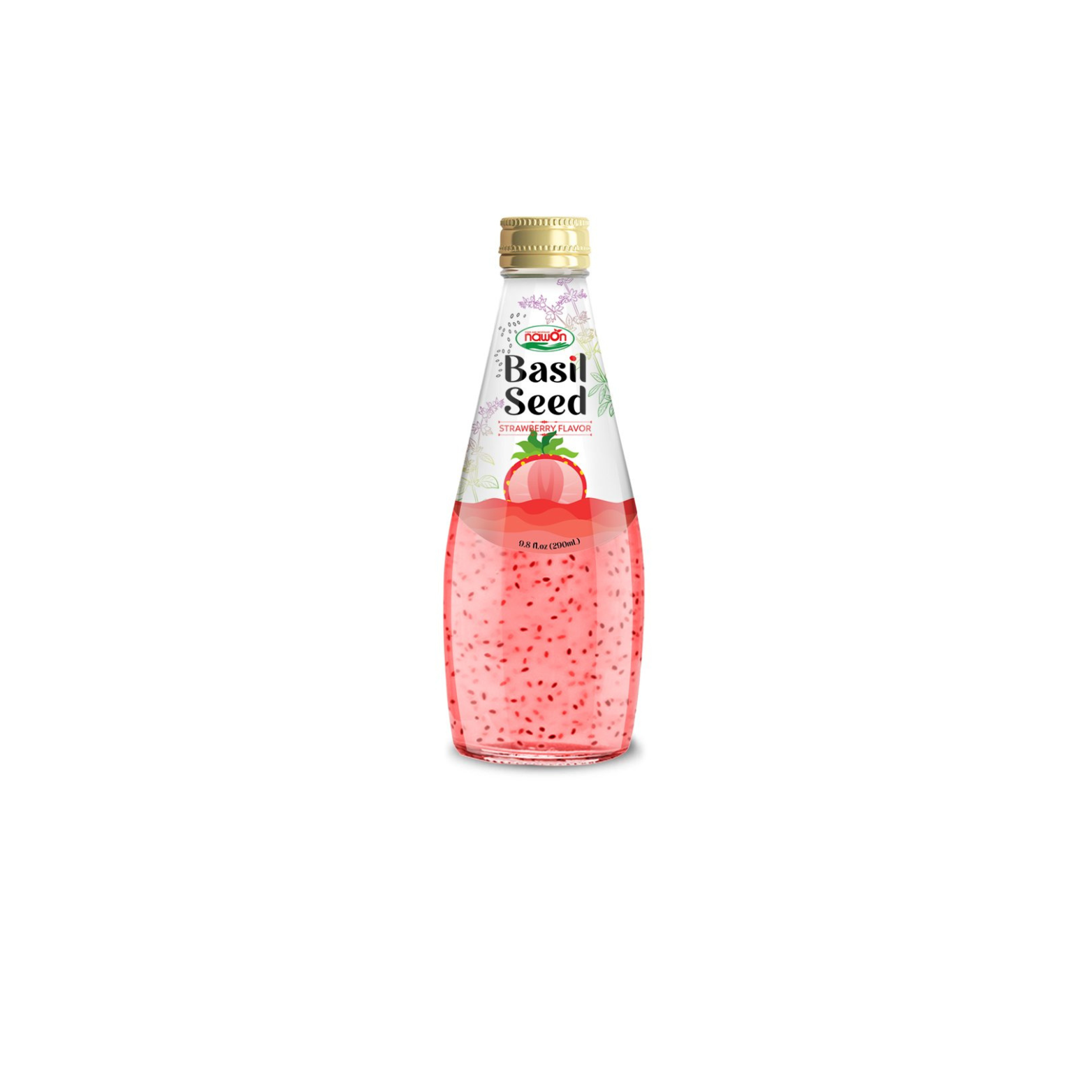 NAWON BASIL SEED DRINK STRAWBERRY
